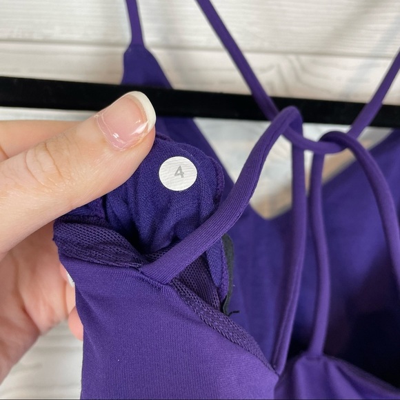 Lululemon Purple Strappy Tank Top Size 4 - Picture 5 of 5